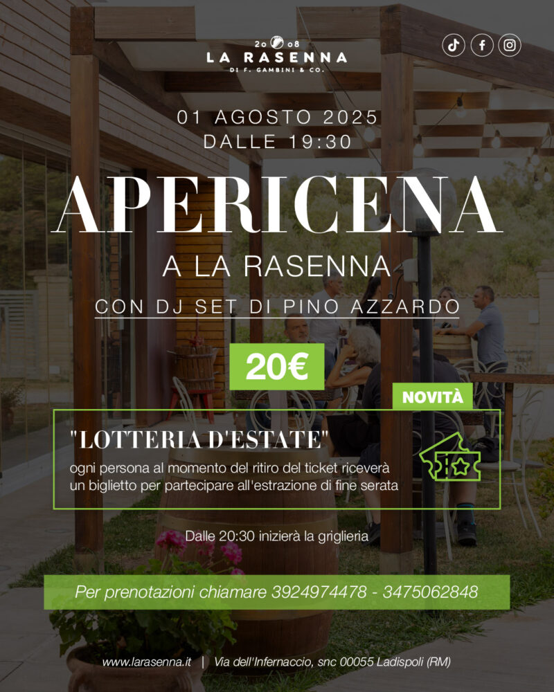 Apericena 1 agosto_LaRasenna