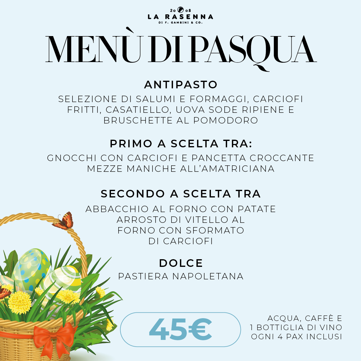 Menù di Pasqua